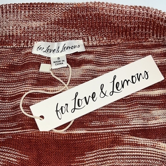 FOR LOVE and Lemons Brown High Rise Swimwear / Sleepwear shorts size Small - Picture 8 of 12